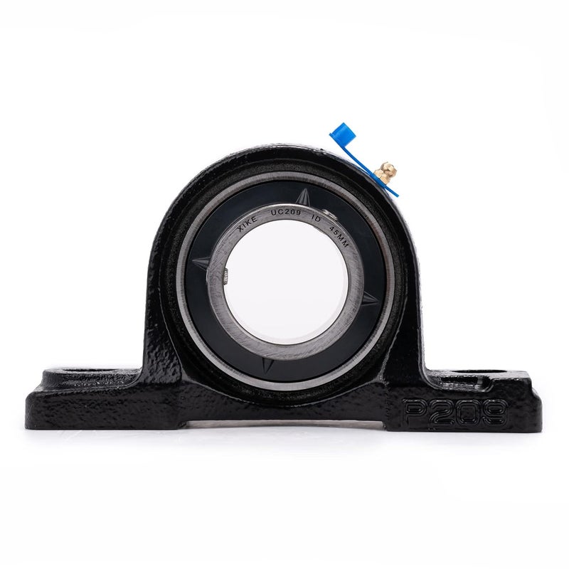 Xike 2 Pcs UCP209 Bore 45mm Pillow Block Mounted Ball Bearings, Solid Cast Iron Base and Self Aligning Chrome Steel Sealed Bearings. - Image 2